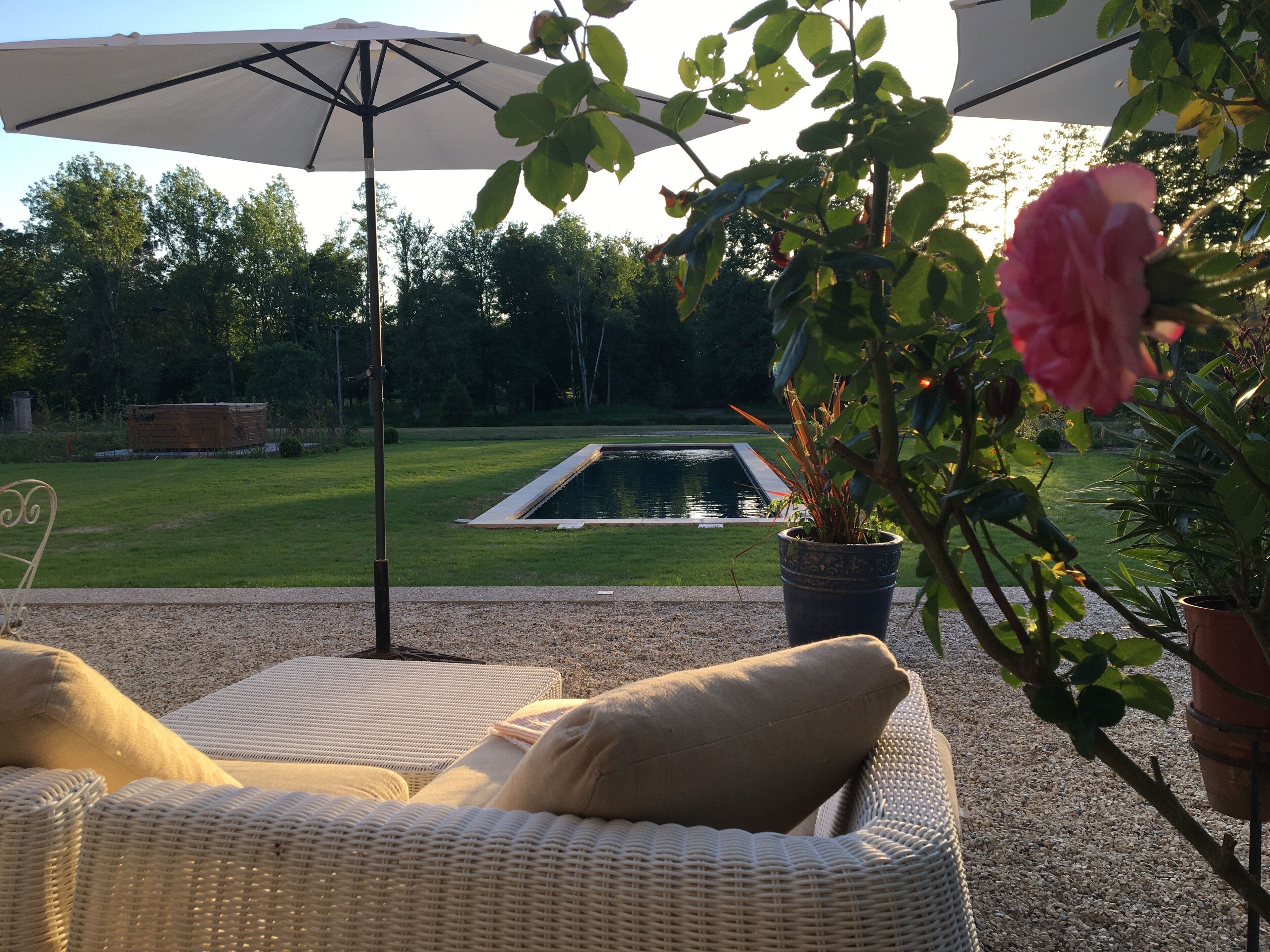 Piscine extérieure (ouverte en saison), parasols de plage