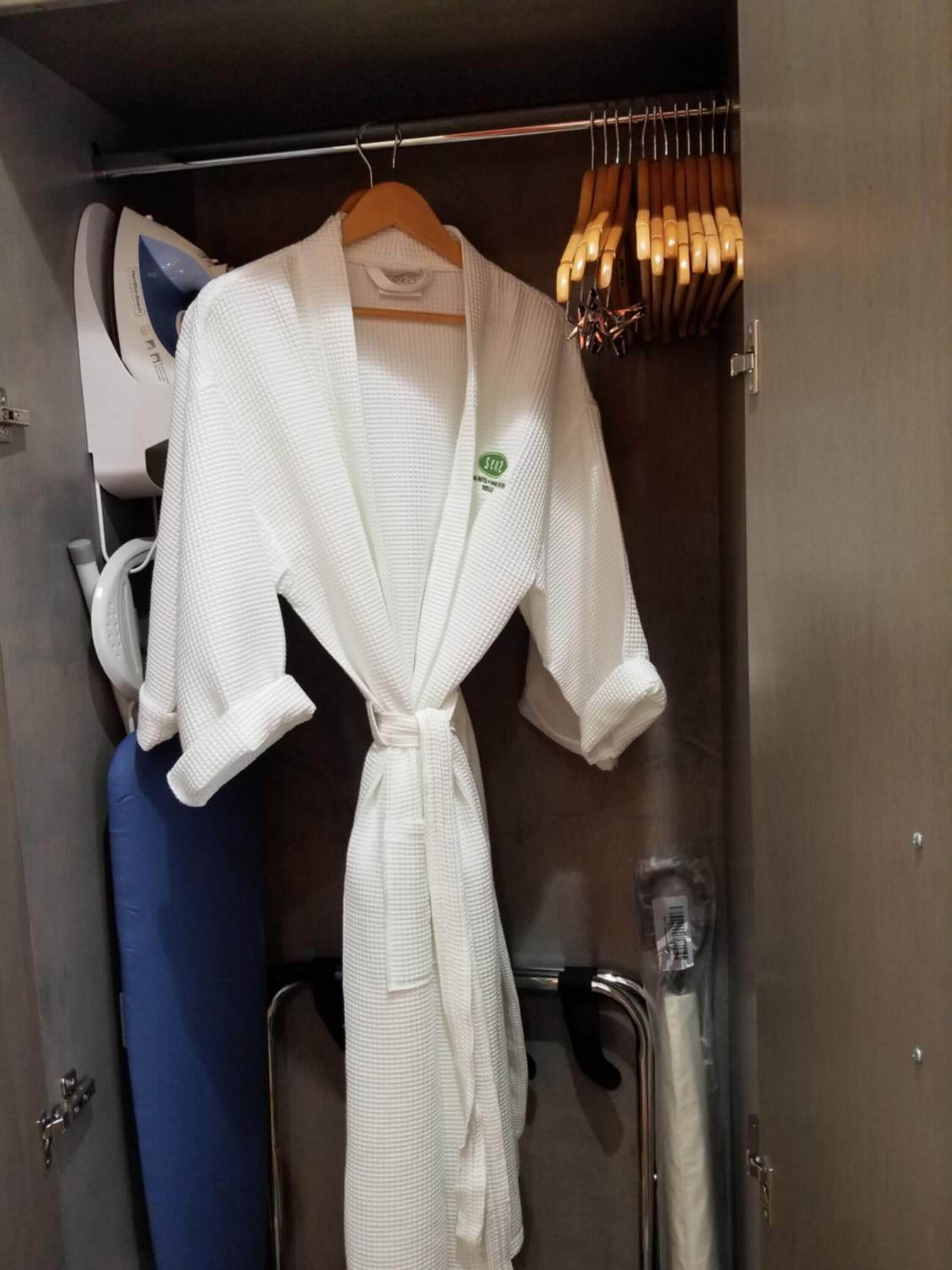 shower, free toiletries, hair dryer, bathrobes