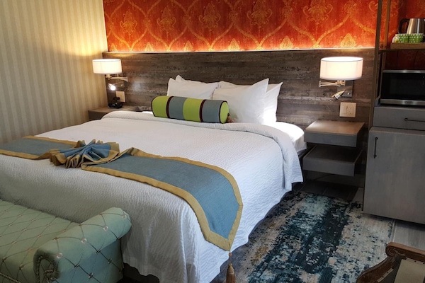 In-room safe, desk, blackout curtains, iron/ironing board