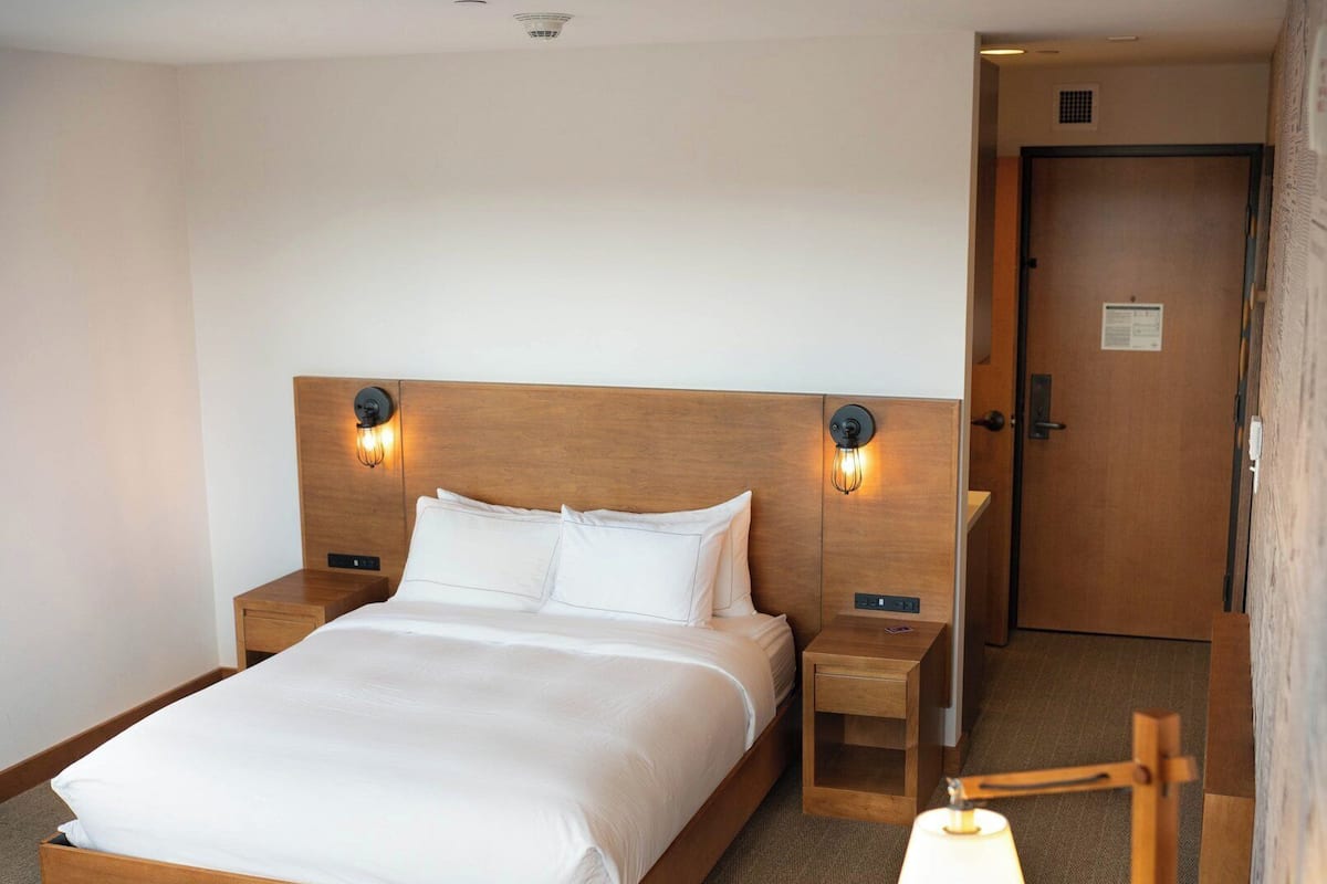 In-room safe, desk, laptop workspace, blackout curtains