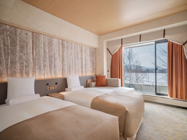 Deluxe Twin Room, Non Smoking | Free WiFi, bed sheets - TATESHINA LAKE RESORT (Tateshina)