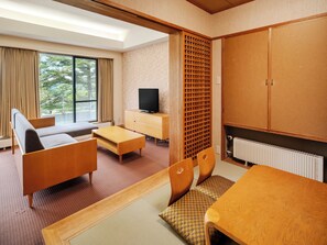 Standard Japanese-Western Style Room, Non-Smoking | Free WiFi, bed sheets - Izumigo, AMBIENT Tateshina Hotel (Tateshina)