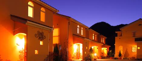 Front of property – evening/night