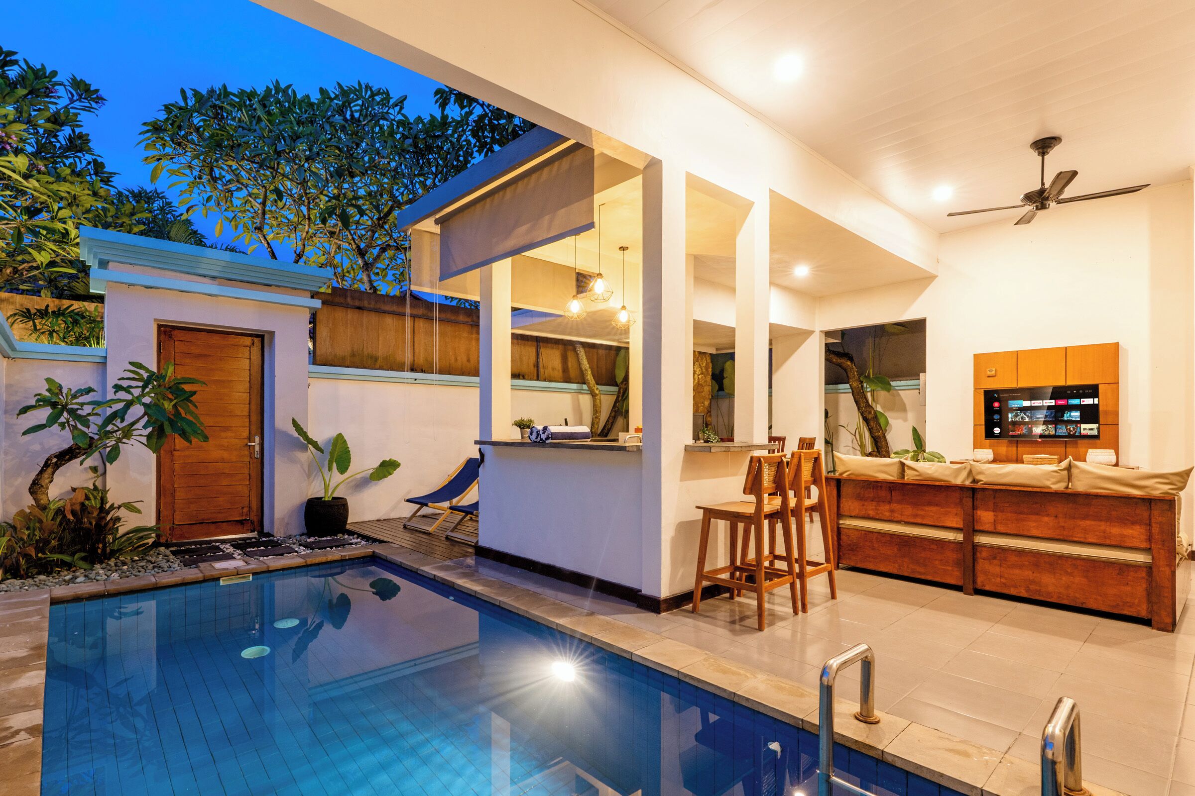 Villa Deluxe, 2 habitaciones, piscina privada, vistas a la piscina | Exterior