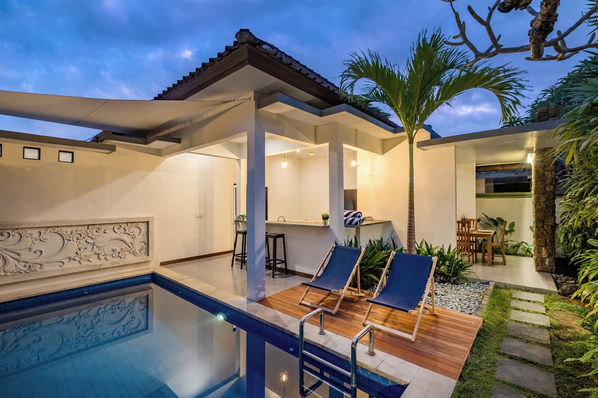 Villa Deluxe, 2 camere da letto, piscina privata, vista piscina | Facciata della struttura