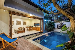 Signature-Villa, 1 Schlafzimmer, eigener Pool, Poolblick