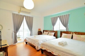 Quadruple Room | Premium bedding, blackout drapes, rollaway beds, free WiFi