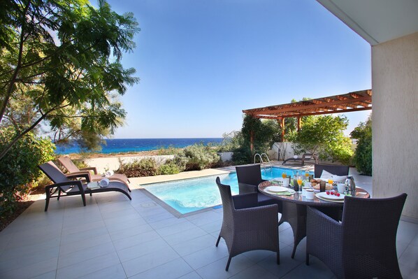 Grand Villa, 4 Bedrooms, Private Pool, Beachfront (1) | Water view