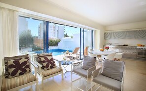 Deluxe Villa, 3 Bedrooms, Private Pool (Naxos) | Living area - Protaras Nausicaa Villa (Paralimni)