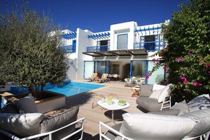 Deluxe Villa, 3 Bedrooms, Private Pool (Naxos) | Terrace/patio - Protaras Nausicaa Villa (Paralimni)