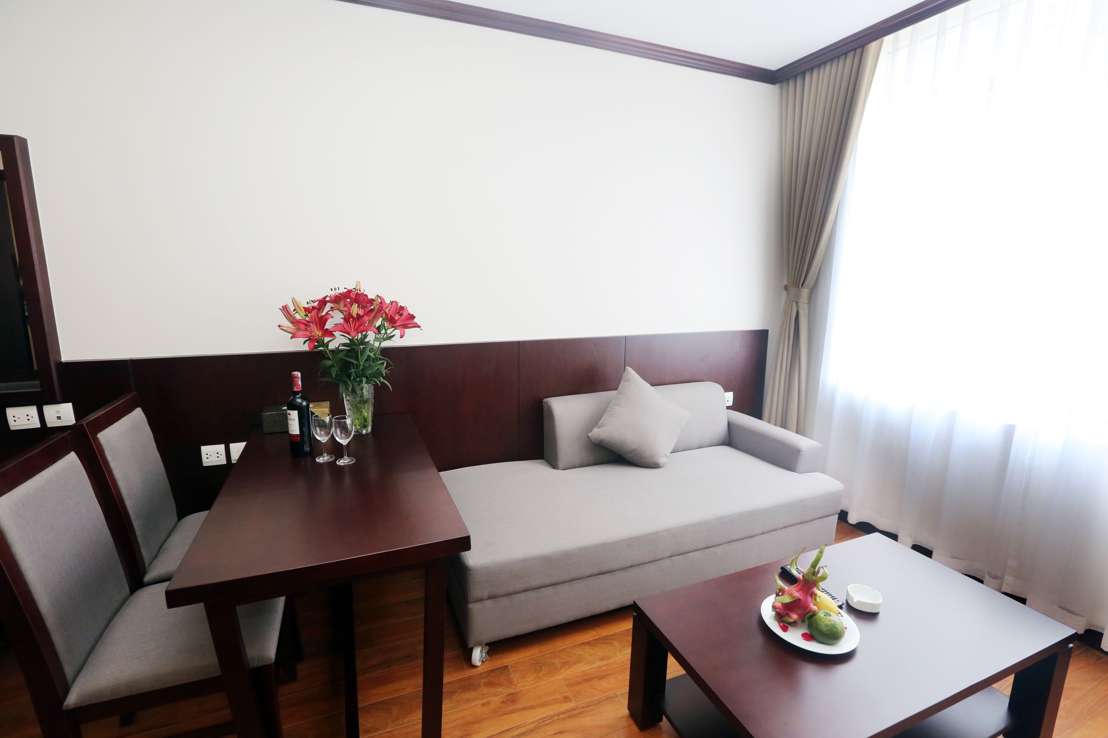family room with city view | living room | 43-inch flat-screen tv with digital channels, tv