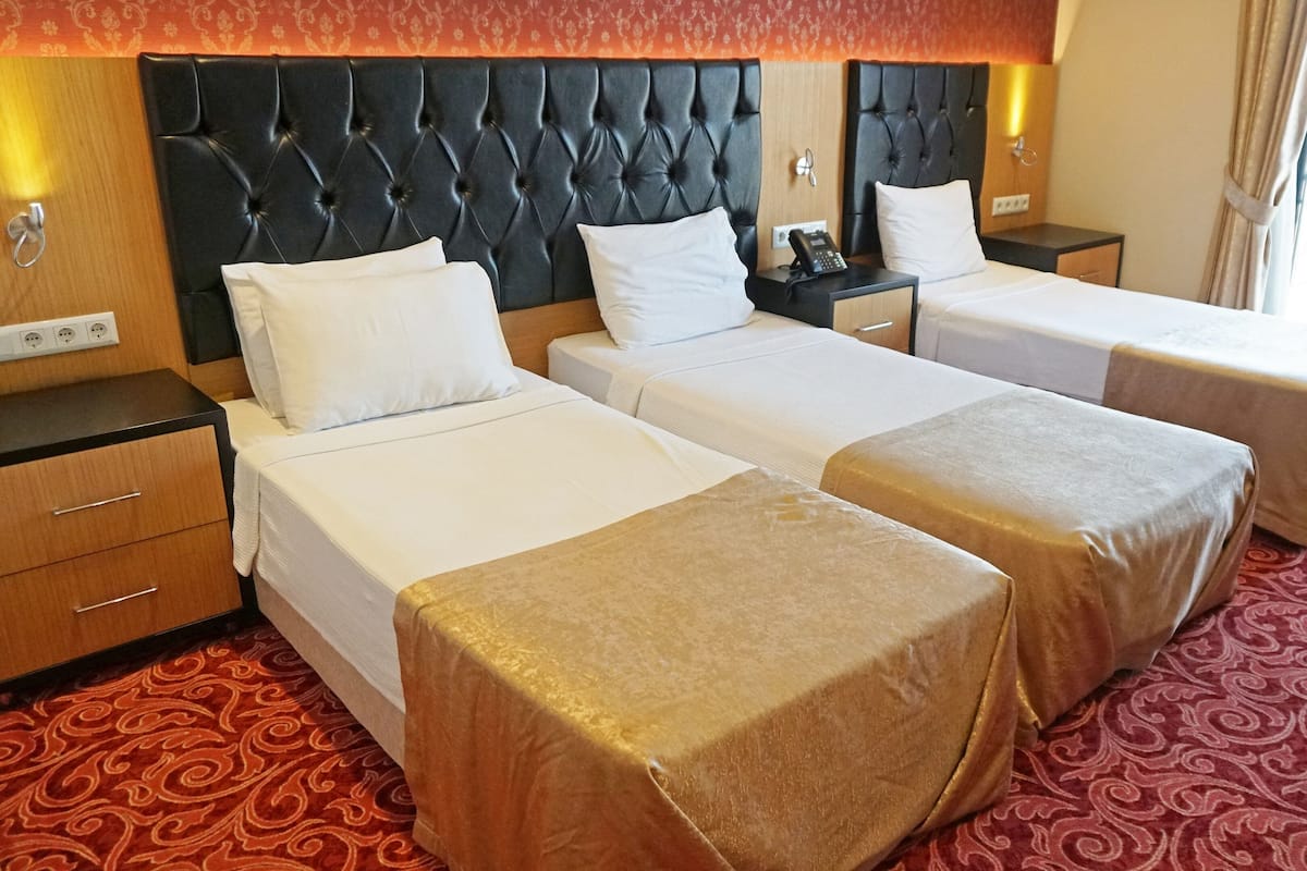 Standaard driepersoonskamer | 1 slaapkamer, luxe beddengoed, een minibar, een kluis op de kamer