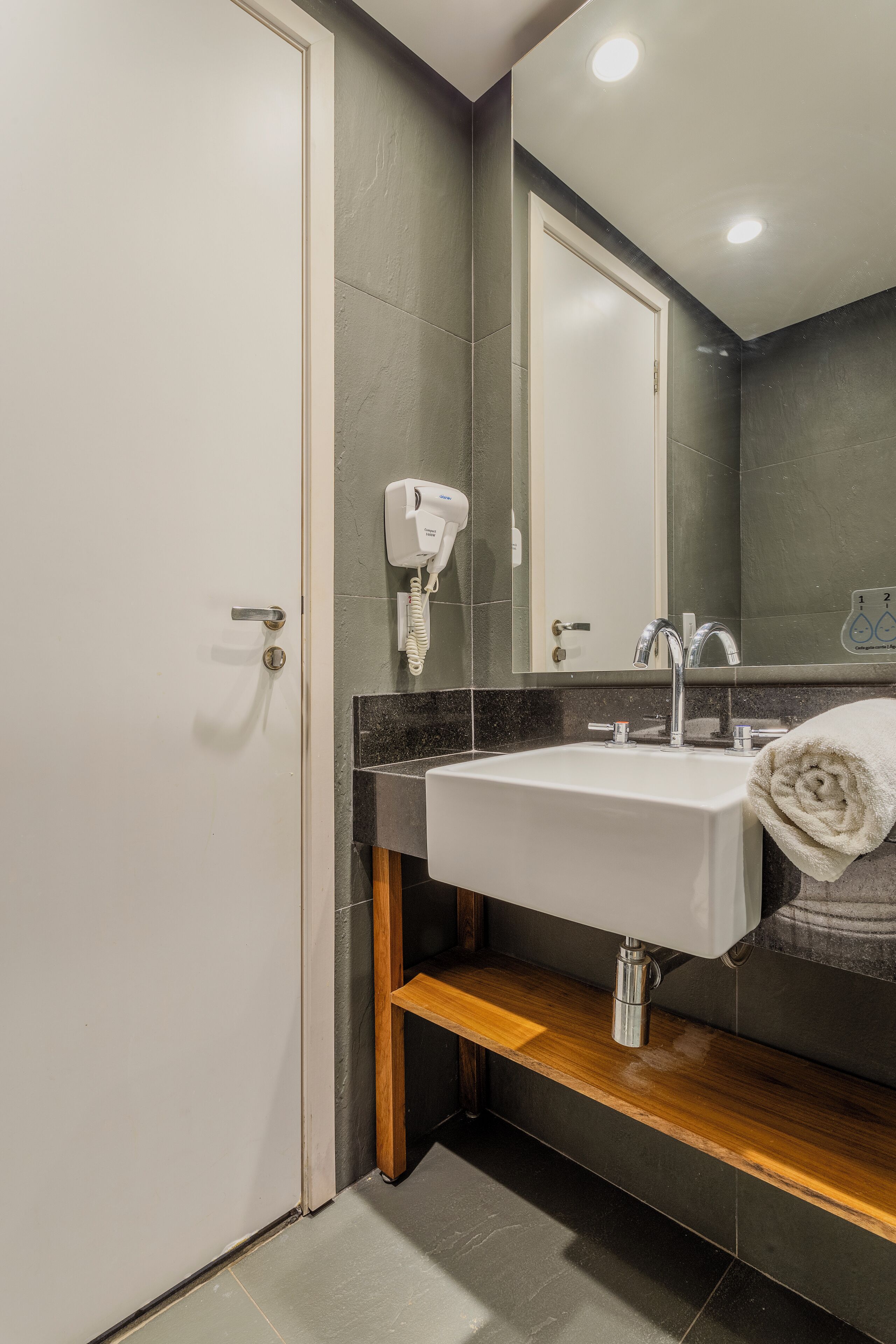 shower, eco-friendly toiletries, towels