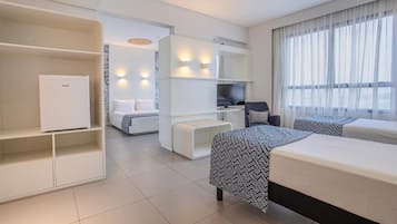 Quarto duplo standard | Frigobar, cortinas blackout, quartos à prova de som, Wi-Fi de cortesia