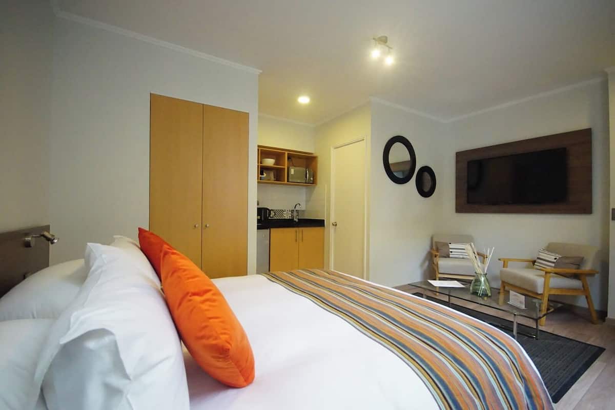 Estudio, 1 cama doble | Minibar, caja fuerte, cortinas opacas y wifi gratis