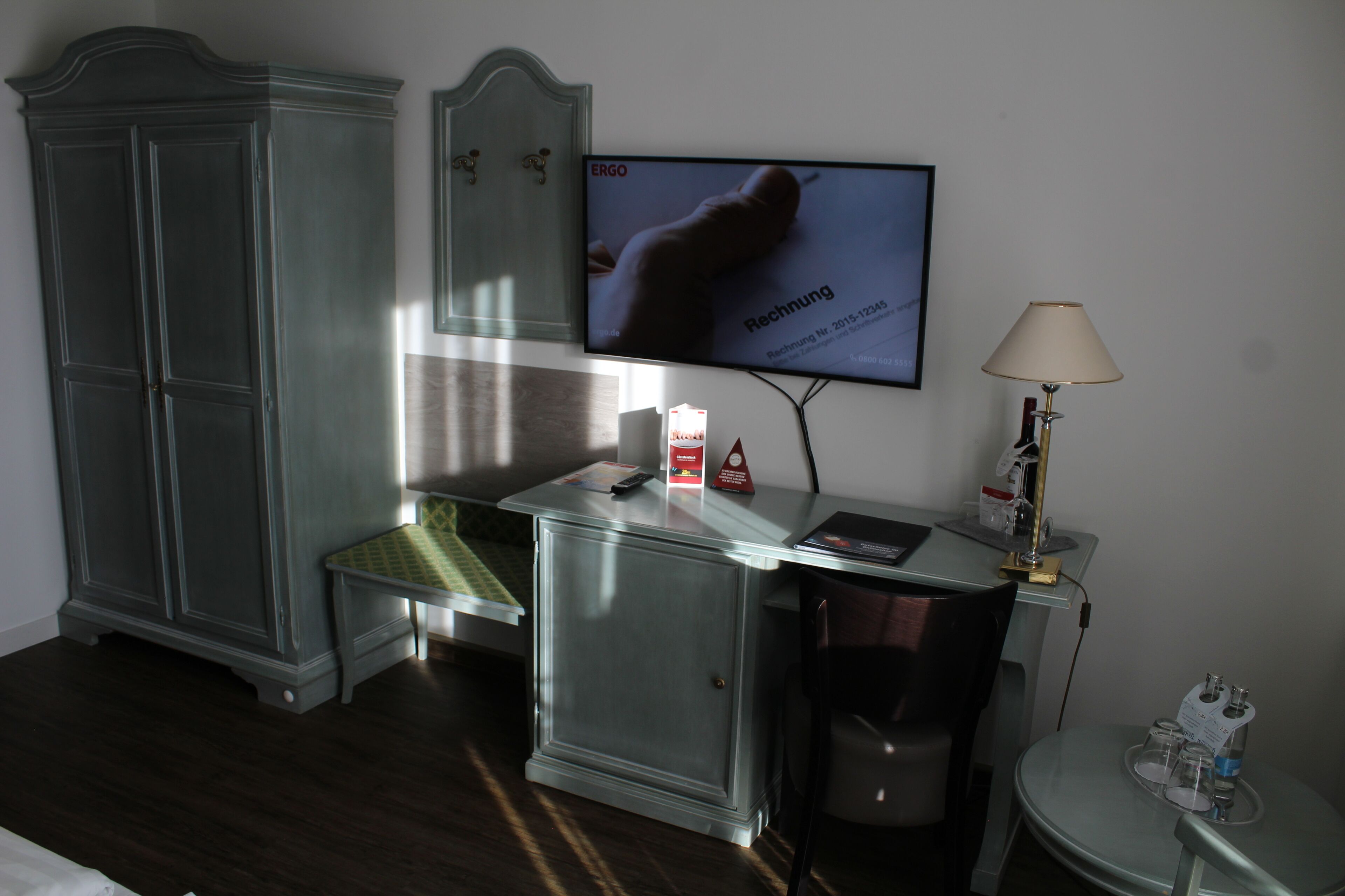 standard double room | living area | 32-inch tv with satellite channels