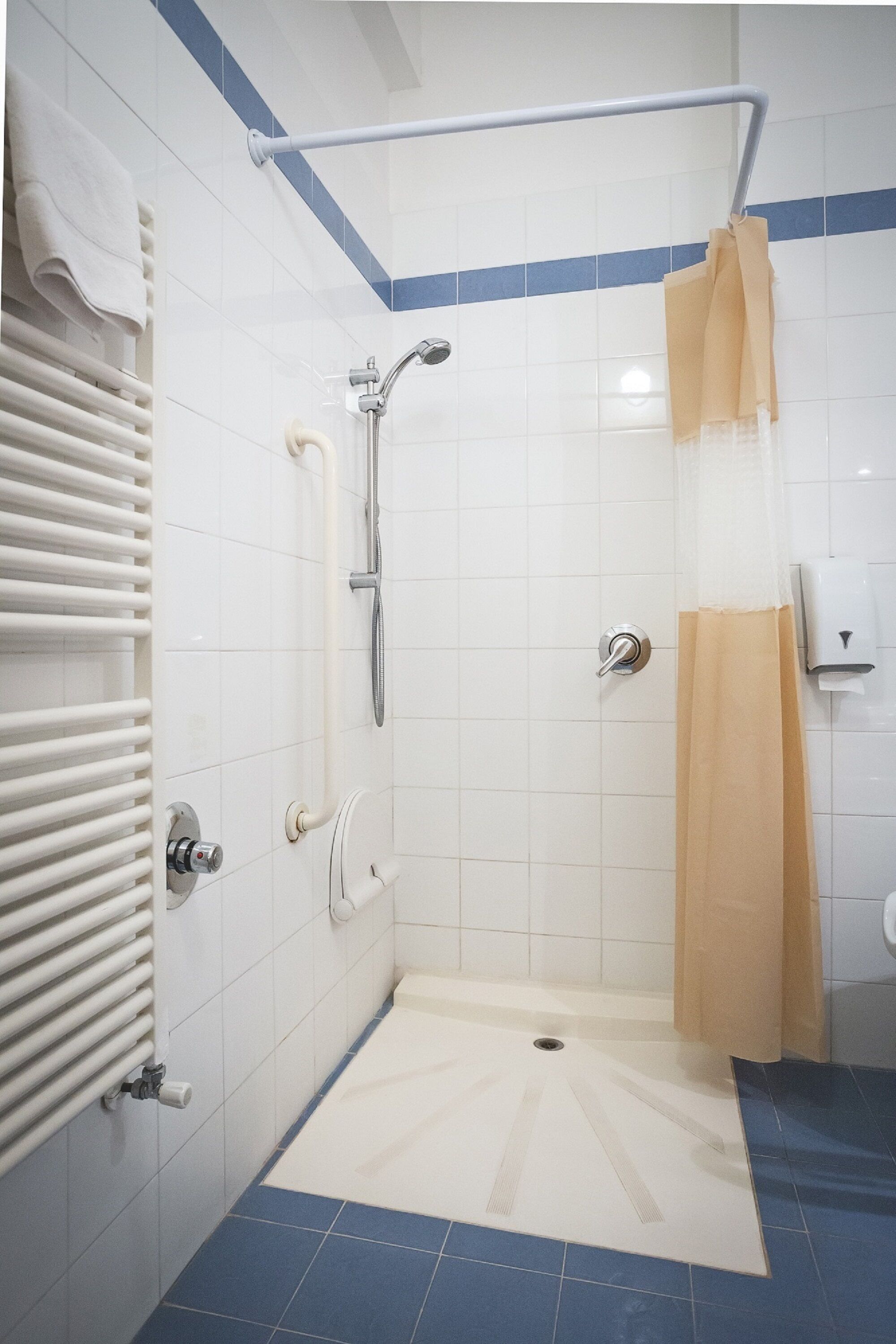 double or twin room, accessible | bathroom shower