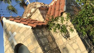 Outdoor banquet area