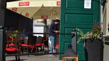 Blick von der Unterkunft