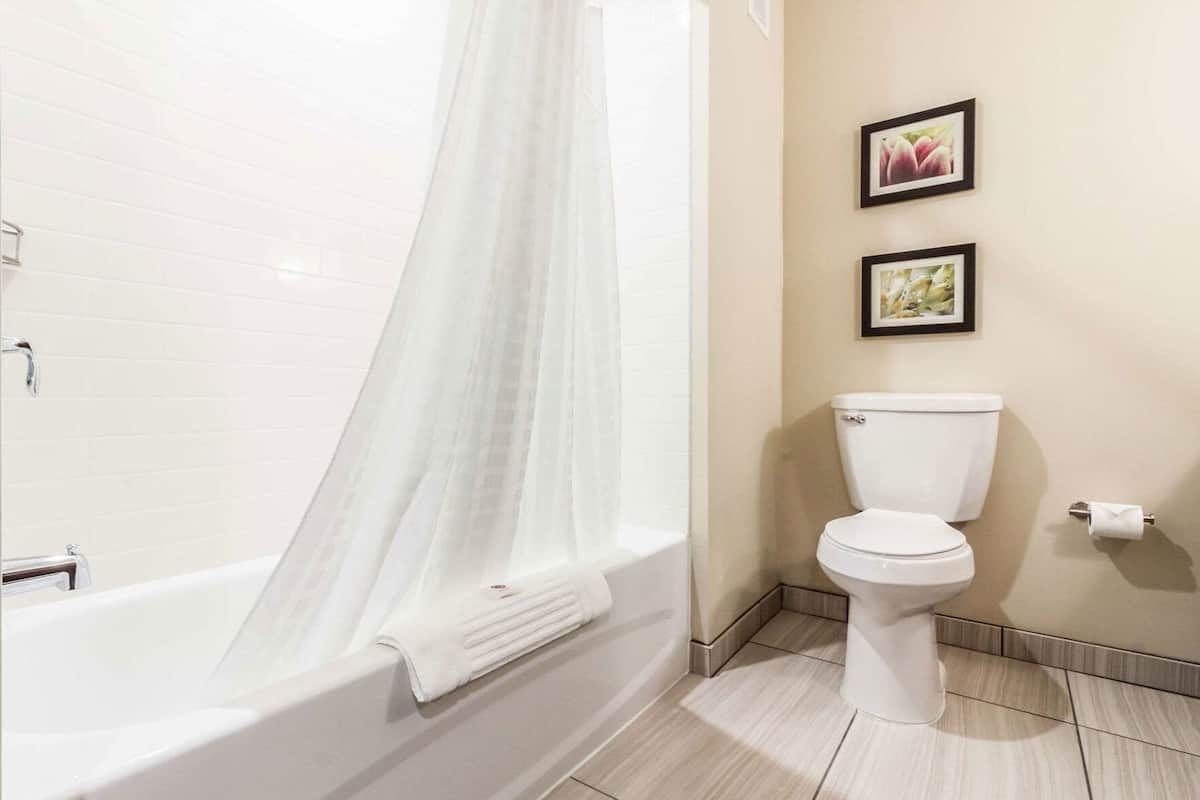 Bathroom | Free toiletries, hair dryer, towels