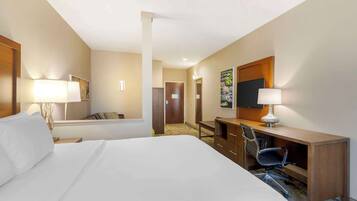 Suite, 1 King Bed with Sofa bed, Accessible, Non Smoking | Desk, laptop workspace, iron/ironing board, free WiFi