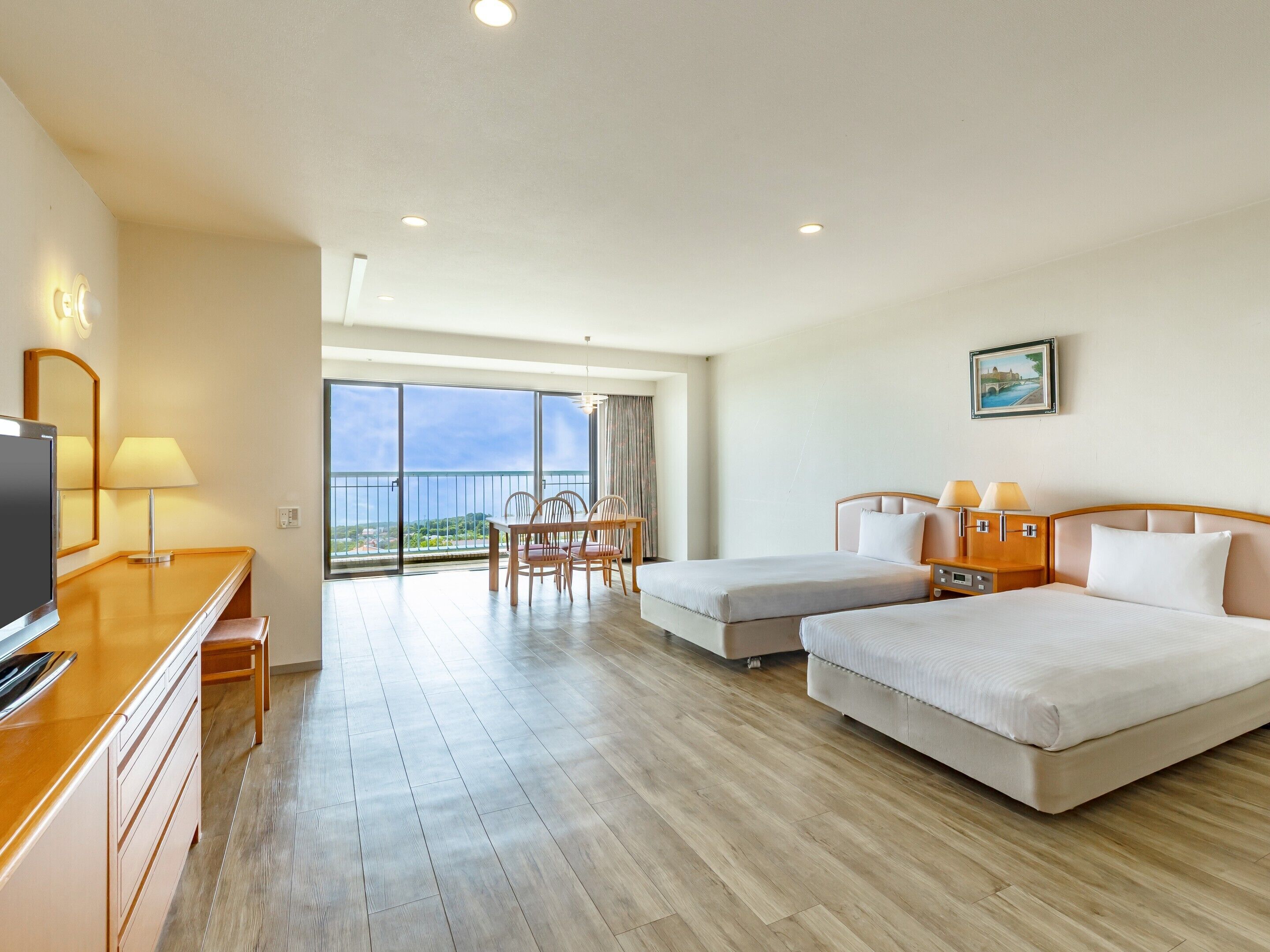Ocean view Japanese-Western-Style Room (Non-smoking) | Bed sheets