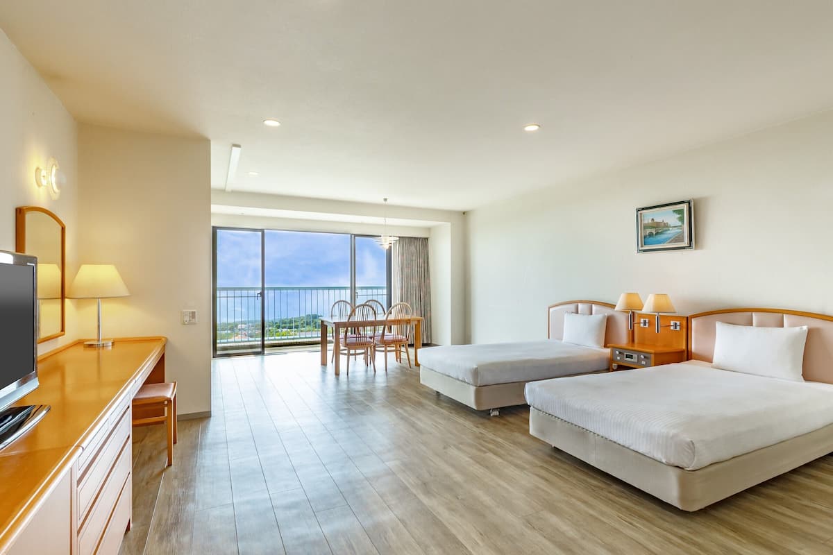 Quarto, para não fumantes, vista para o oceano (Japanese-Western-Style) | 1 quarto, roupa de cama