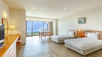 Camera, non fumatori, vista oceano (Japanese-Western-Style) | 1 camera, lenzuola