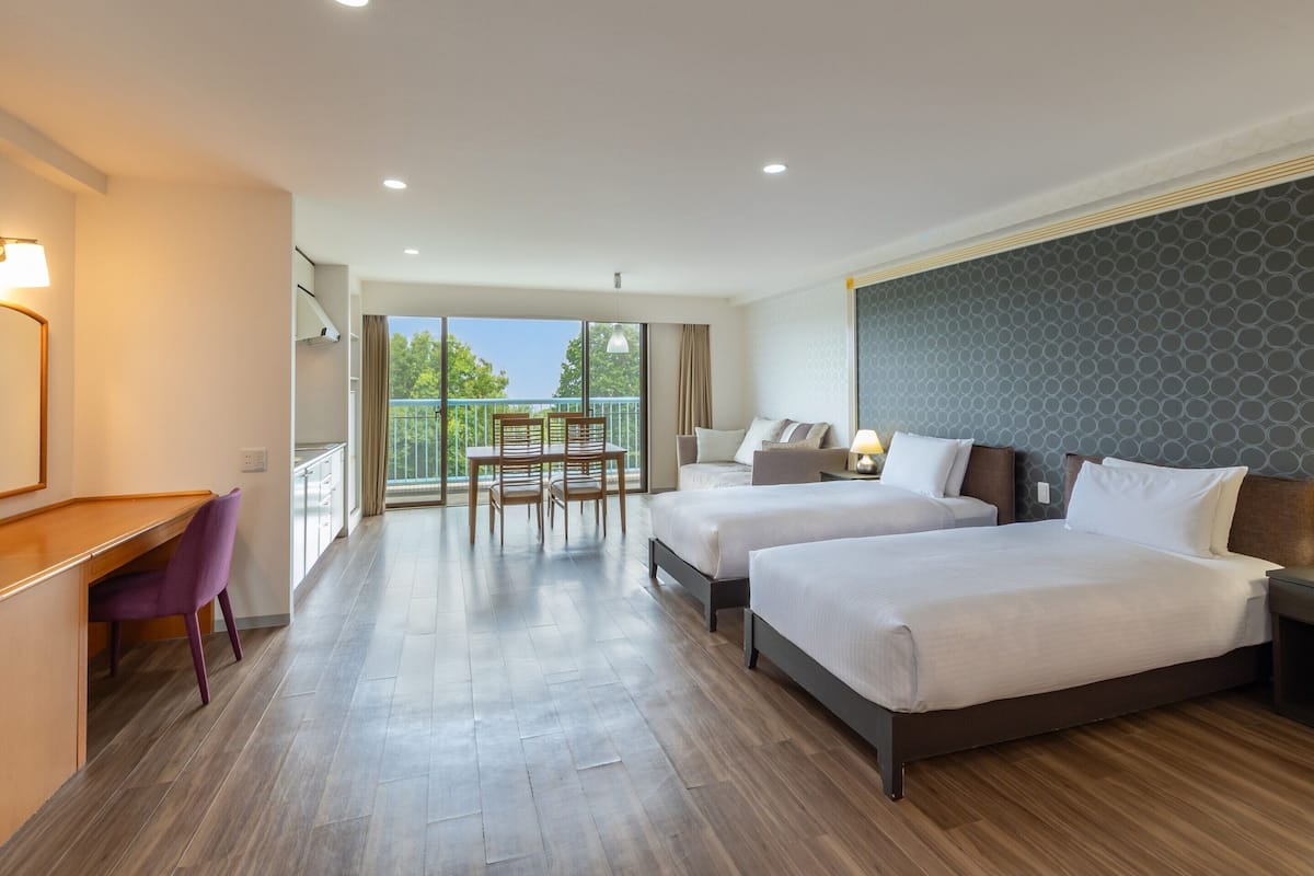 Quarto luxo, para não fumantes (Japanese-Western-Style) | 1 quarto, roupa de cama