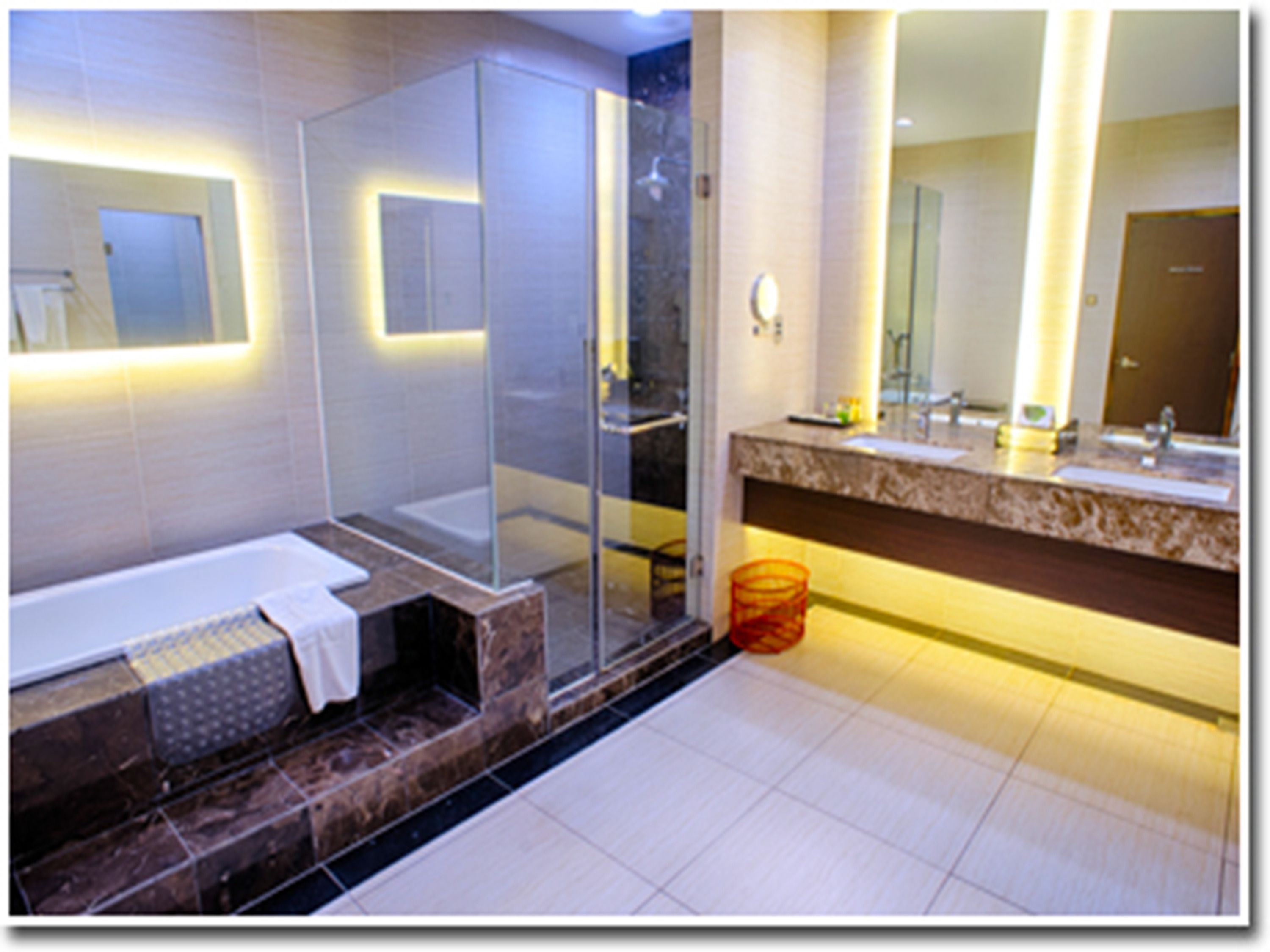 free toiletries, bathrobes, slippers, towels