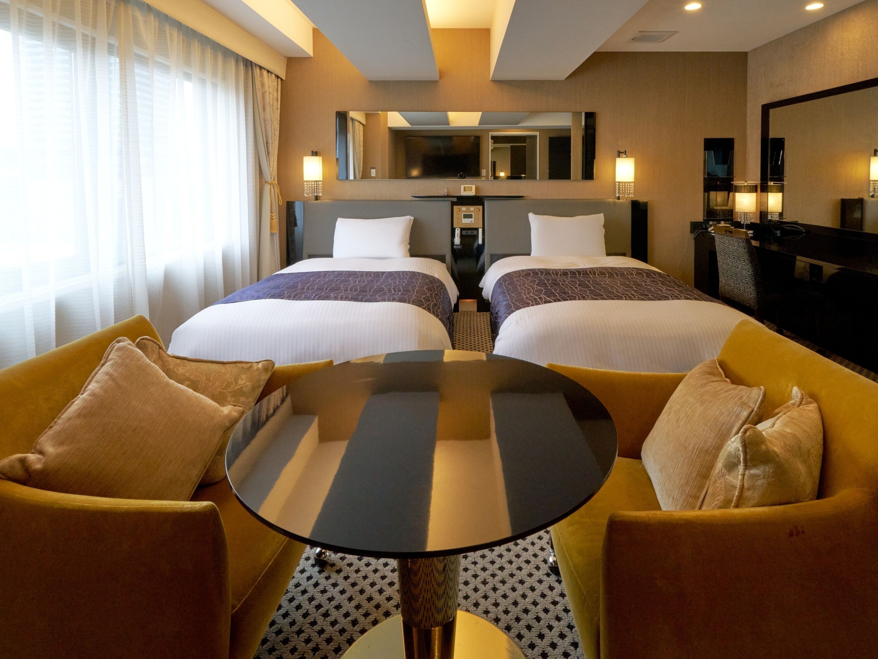 Down comforters, desk, blackout drapes, free WiFi