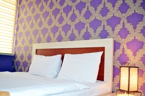Desk, iron/ironing board, free WiFi, bed sheets