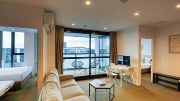 Hypo-allergenic bedding, blackout curtains, soundproofing