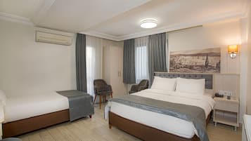 Premium bedding, minibar, in-room safe, desk