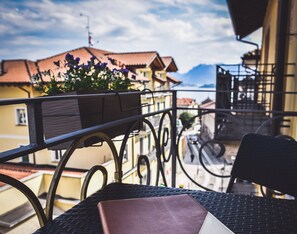 Deluxe Triple Room, Balcony, Partial Lake View | View from room - Hotel Rosa (Baveno)