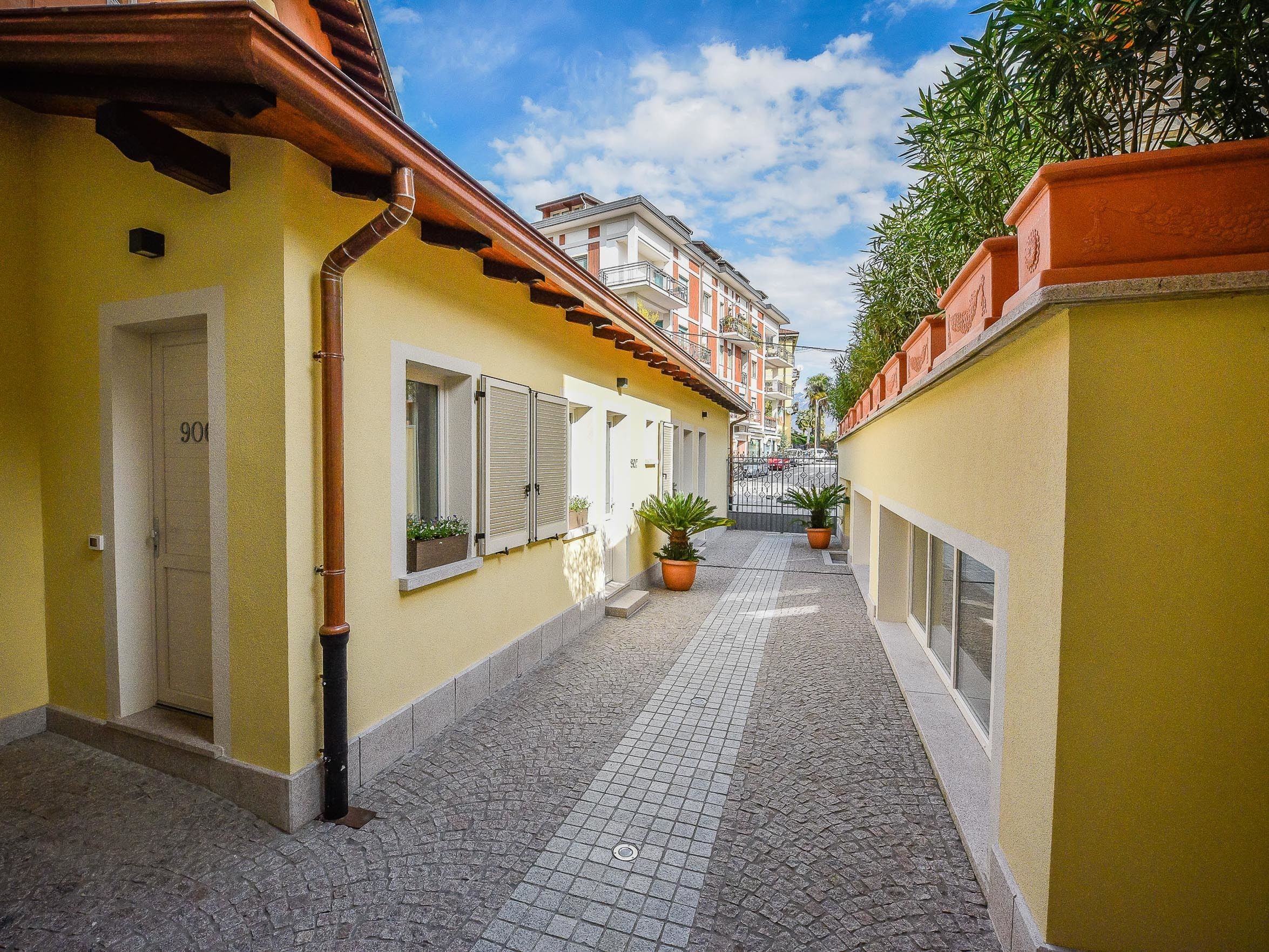 economy double room, annex building | terrace/patio