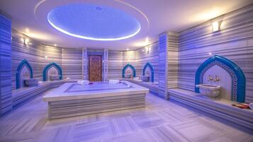 Couples treatment rooms, sauna, steam room, Turkish bath
