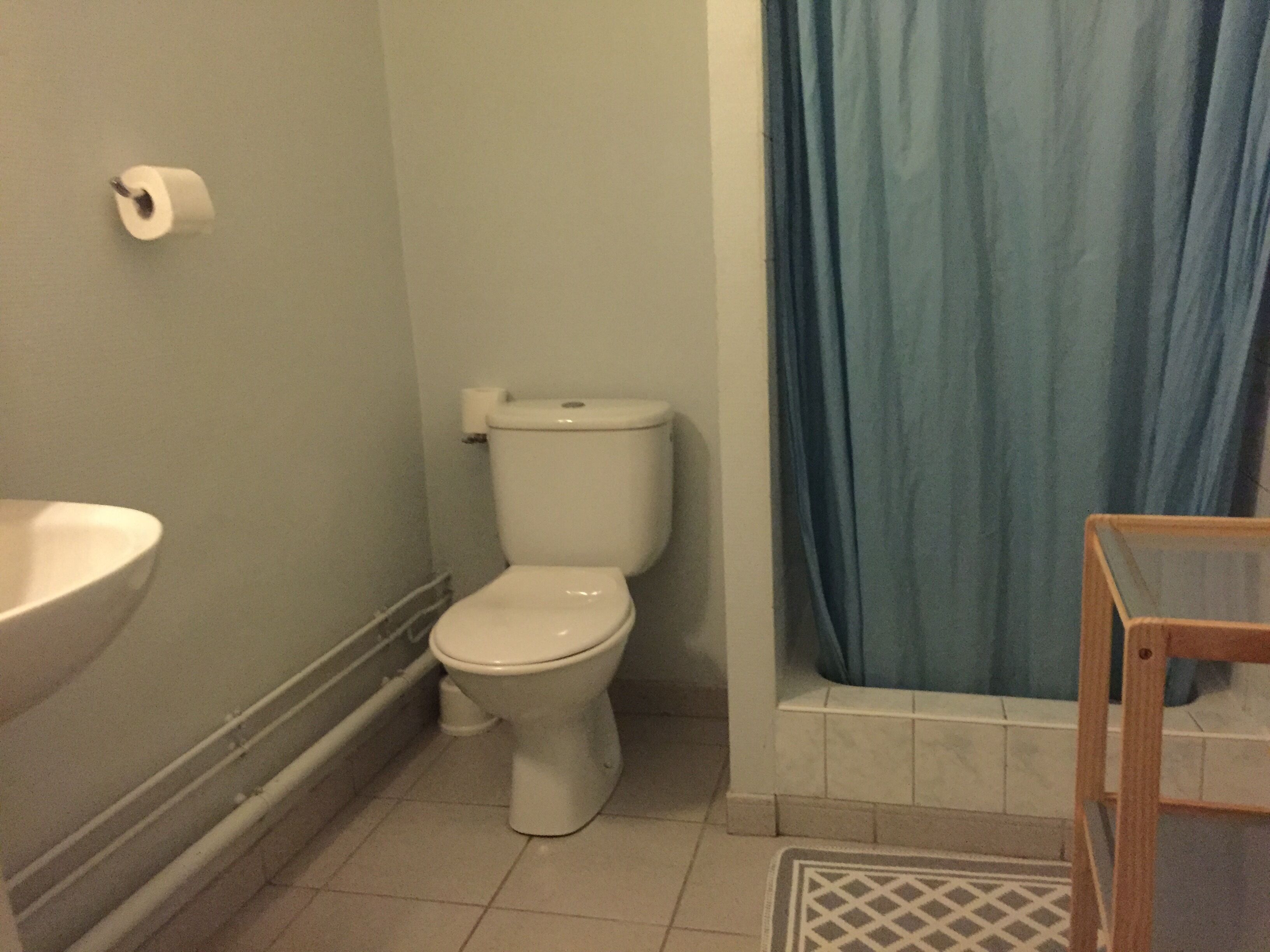 shower, designer toiletries, hair dryer, towels