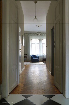 Premium Apartment, 1 Bedroom (Silver  Boutique) | Living area | 32-inch flat-screen TV with cable channels, TV - Boutique Apartments - Kazimierz (Kraków)