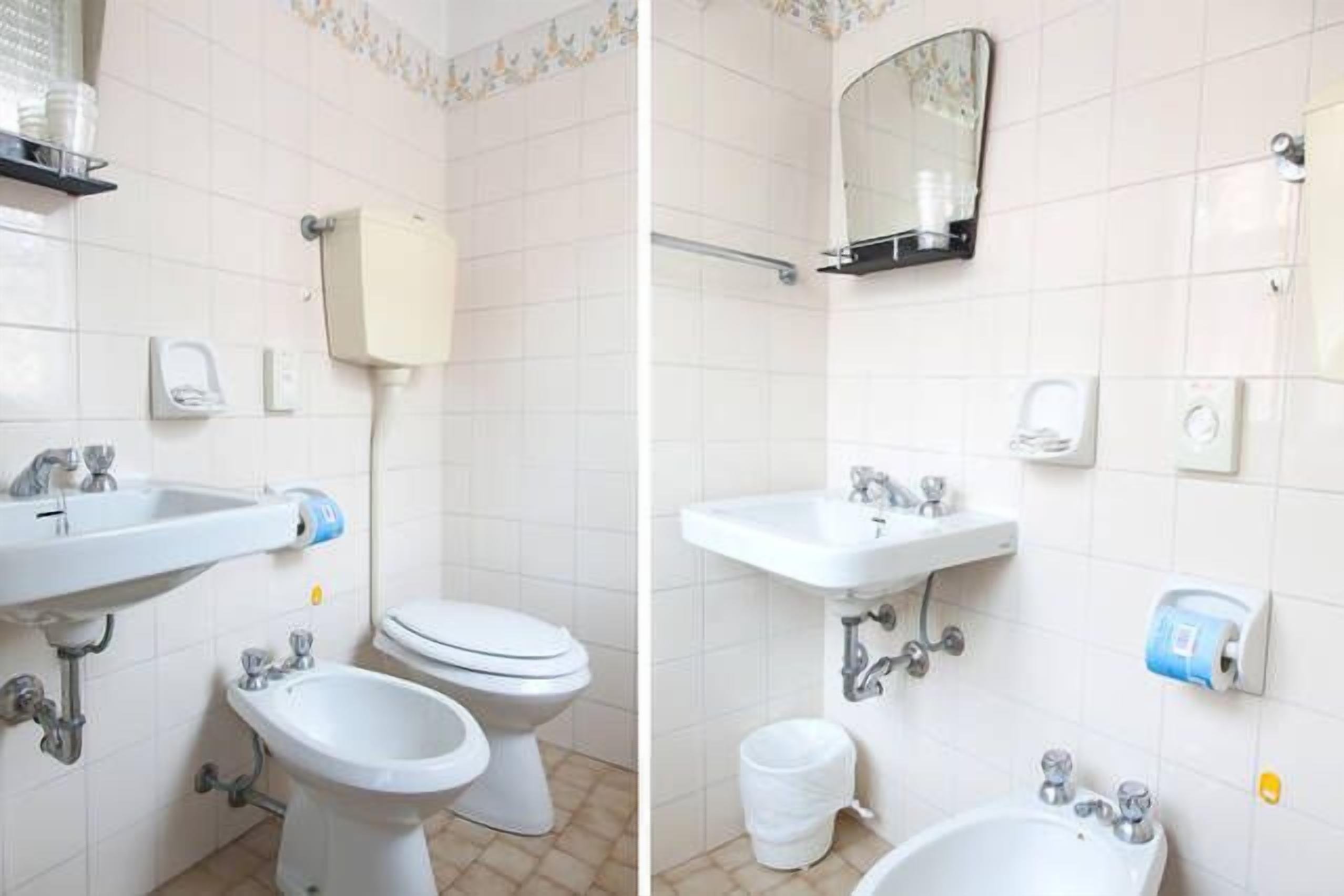 shower, bidet, towels