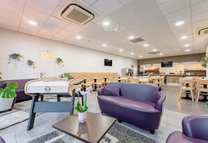 Sala de estar en el lobby