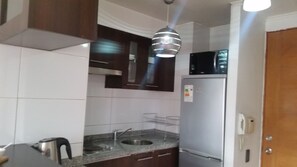 Full-sized fridge, microwave, oven, stovetop - Central Apart Santiago (Santiago)