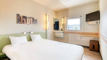 Chambre Double | Bureau, chambres insonorisées, Wi-Fi gratuit, draps fournis
