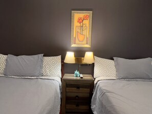 Premier Room, 2 Queen Beds, Kitchenette, Ground Floor | Free WiFi, bed sheets - Monashee Motel (Sicamous)