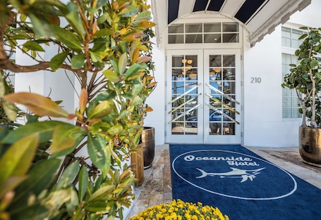 Property entrance. Oceanside Hotel and Suites