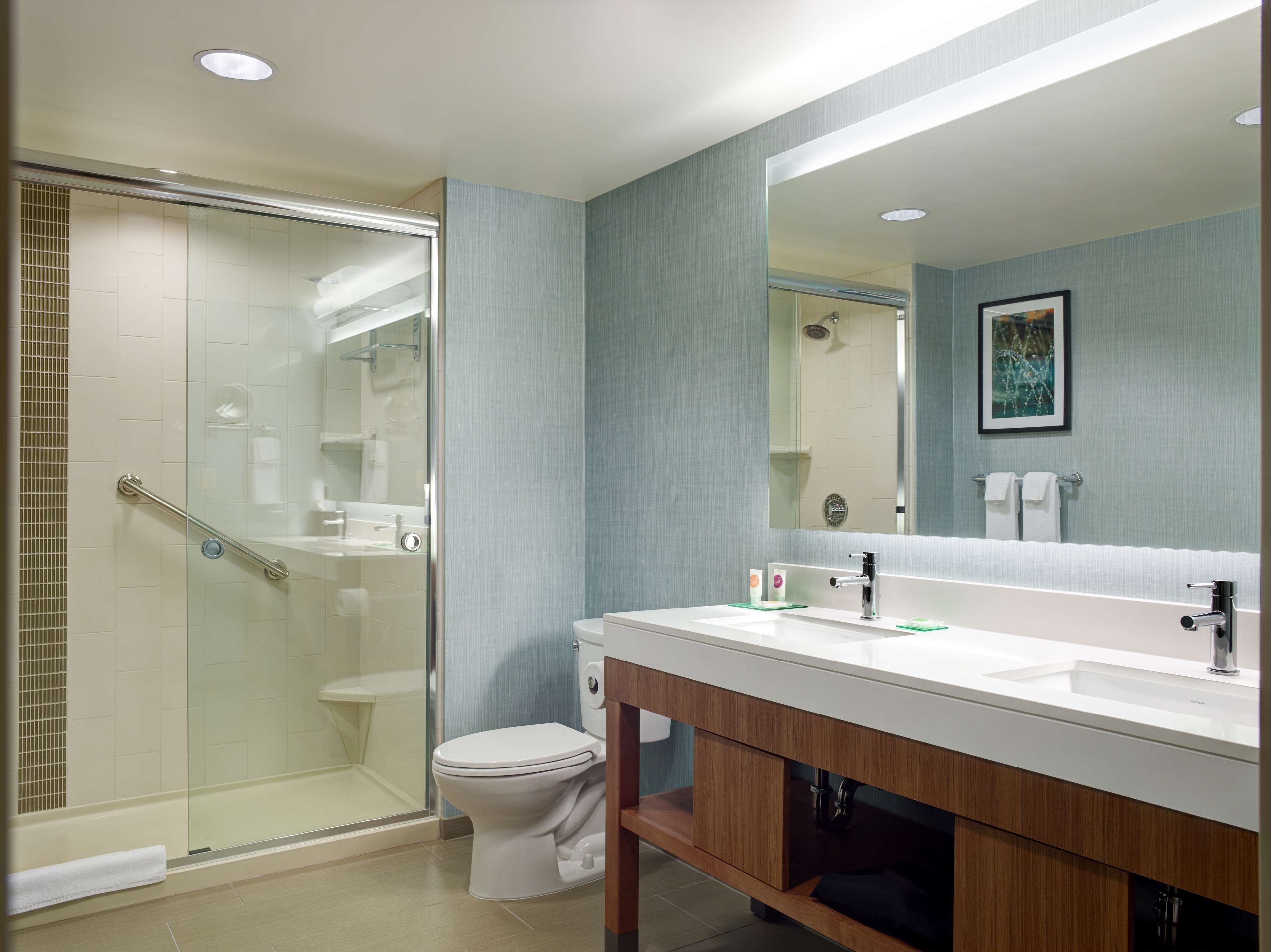 free toiletries, hair dryer, towels, soap