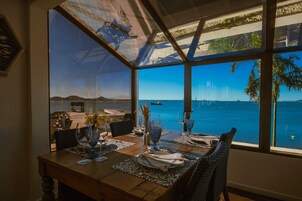 Lunch and dinner served, local cuisine