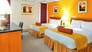 Room, 2 Double Beds, Non Smoking, Refrigerator & Microwave | In-room safe, desk, iron/ironing board, free WiFi - M Star North Canton - Hall of Fame (North Canton)