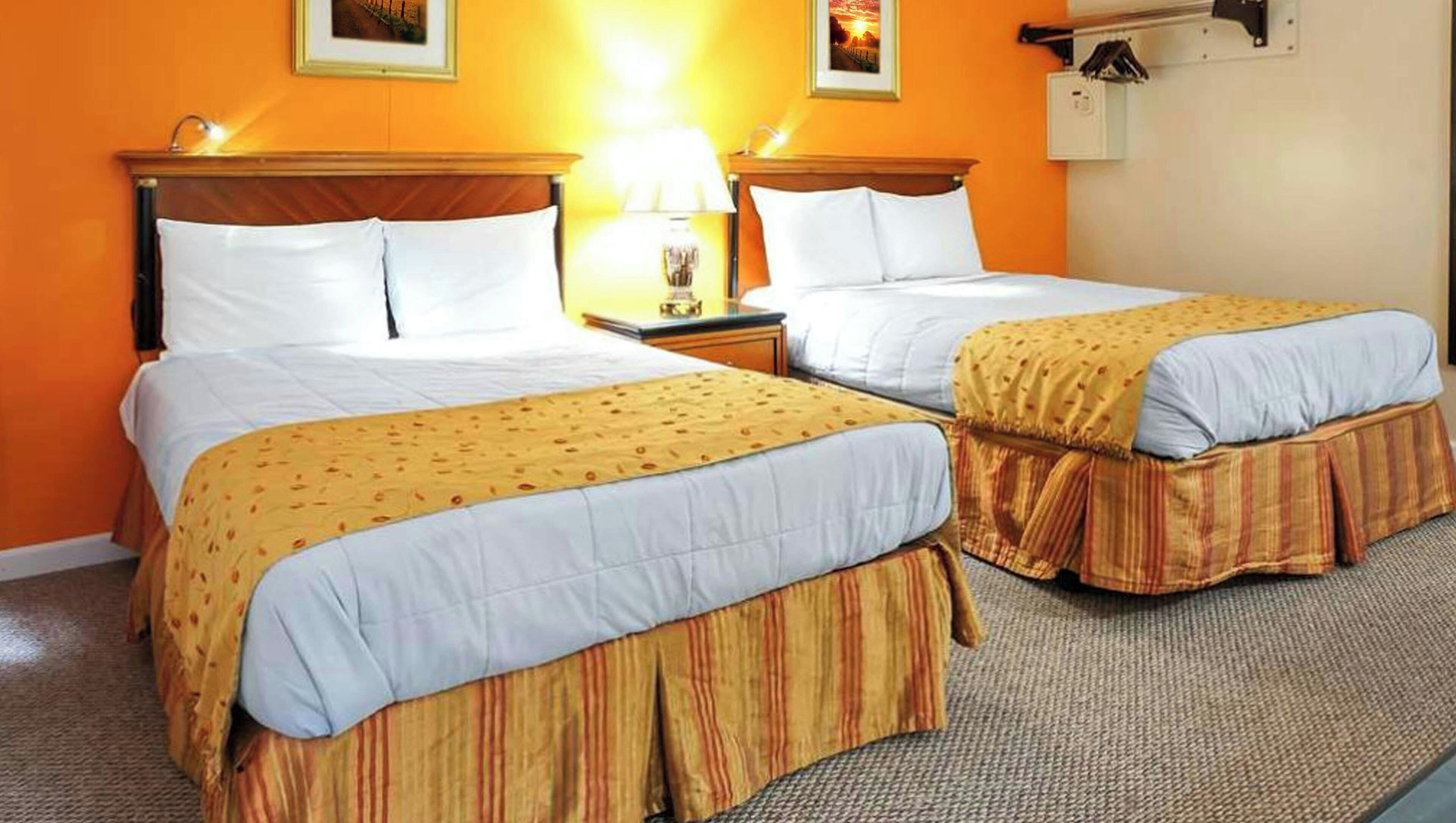Room, 2 Double Beds, Non Smoking, Refrigerator & Microwave | In-room safe, desk, iron/ironing board, free WiFi