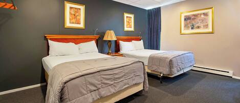 Room, 2 Double Beds, Non Smoking, Refrigerator & Microwave | In-room safe, desk, iron/ironing board, free WiFi